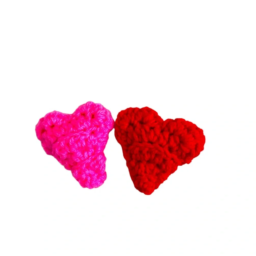 Hand Crafted Hearts Catnip Cat Toys Crocheted Potent Organic Yarn Interactive